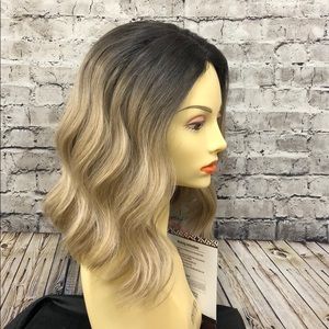 Brown Sugar human blend lace part wig NWT